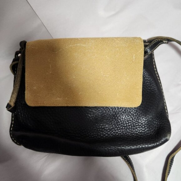 Black Roots Leather Crossbody Bag - Picture 8 of 11